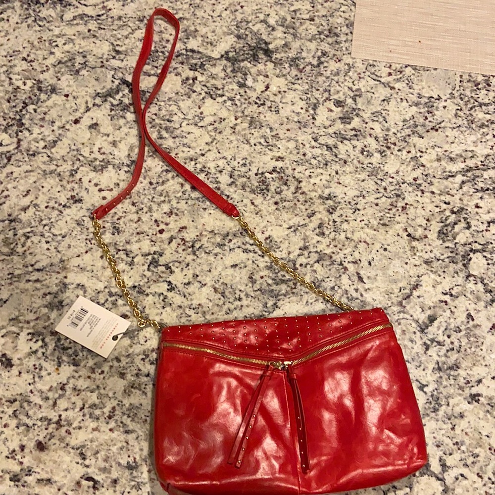 Red Leather HOBO Purse